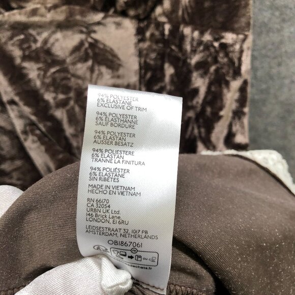 Kimchi Blue Velvet Square Neck Mini Dress M Puff Sleeve Fairy Coquette Tie Back - Picture 9 of 9